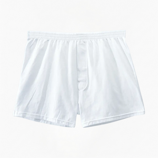 Effenkleurige boxershort - 5 stuks wit