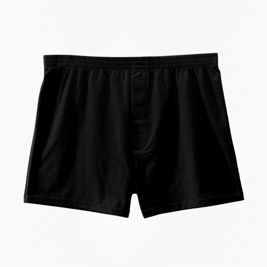Effenkleurige boxershort - 5 stuks zwart